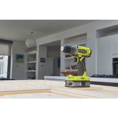 Шуруповерт-дриль Ryobi ONE+ R18DD2-0, 18В, 40 Нм, 2-шв. (без АКБ та ЗП)