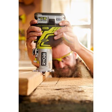Фрезер кромковий Ryobi R18TR-0, ONE+18В, 29000 об/хв (без АКБ і ЗП)