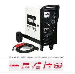 Зварювальний апарат Telwin MAXIMA 230 SYNERGIC 230V