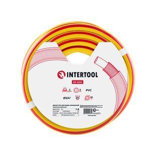 Шланг для полива 3-х слойный,&nbsp;3/4", 20 м, армированный,&nbsp;PVC INTERTOOL GE-4043