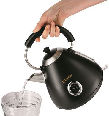Электрочайник Gorenje 1.7л, пластик, черный