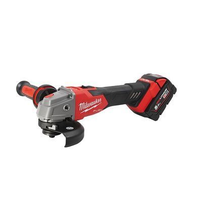Шлифмашина угловая - болгарка аккумуляторная бесщеточная MILWAUKEE, M18 FSAG125XB-502X, 1200Вт, диаметр 125мм (зарядное устройство M12-18 FC, +2 акум, защитный кожух, антивибрац.защитная рукоятка)