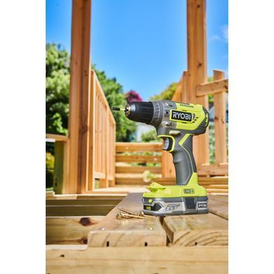 Шуруповерт-дриль Ryobi ONE+ R18PD5-0 18В ударний, безщітковий, 2-шв, 50Нм, (без АКБ і ЗП)