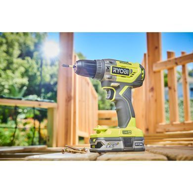 Шуруповерт-дриль Ryobi ONE+ R18PD5-0 18В ударний, безщітковий, 2-шв, 50Нм, (без АКБ і ЗП)