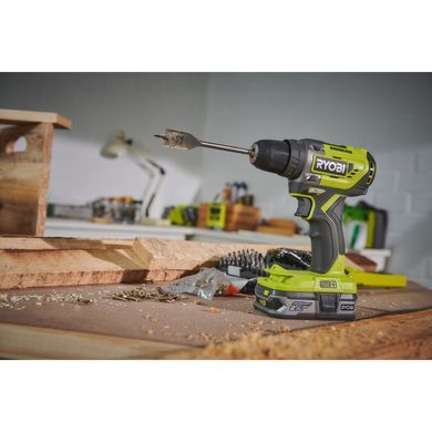 Шуруповерт-дриль Ryobi ONE+ R18PD5-0 18В ударний, безщітковий, 2-шв, 50Нм, (без АКБ і ЗП)