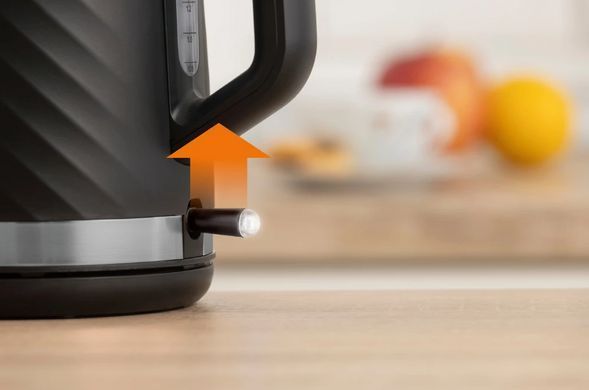 Електрочайник Gorenje 1.7л, Strix контроль, чорний матовий