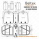 Комплект, 3D чехлы для сидений BELTEX Montana, grey