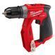 Дриль-шуруповерт акумуляторний безщітковий MILWAUKEE, M12 FDDX-0, 34Нм (каркас без насадок, кліпса для ременя)