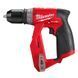 Дриль-шуруповерт акумуляторний безщітковий MILWAUKEE, M12 FDDX-0, 34Нм (каркас без насадок, кліпса для ременя)